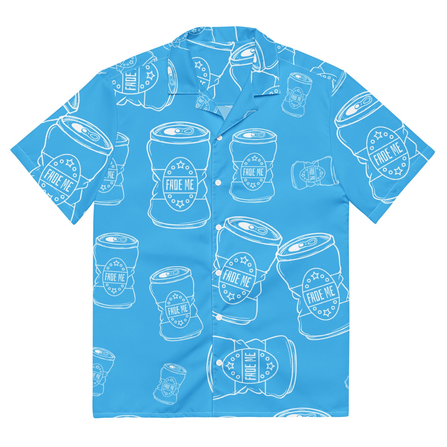 Fade-Cation Crushed Cans Button-Up Shirt