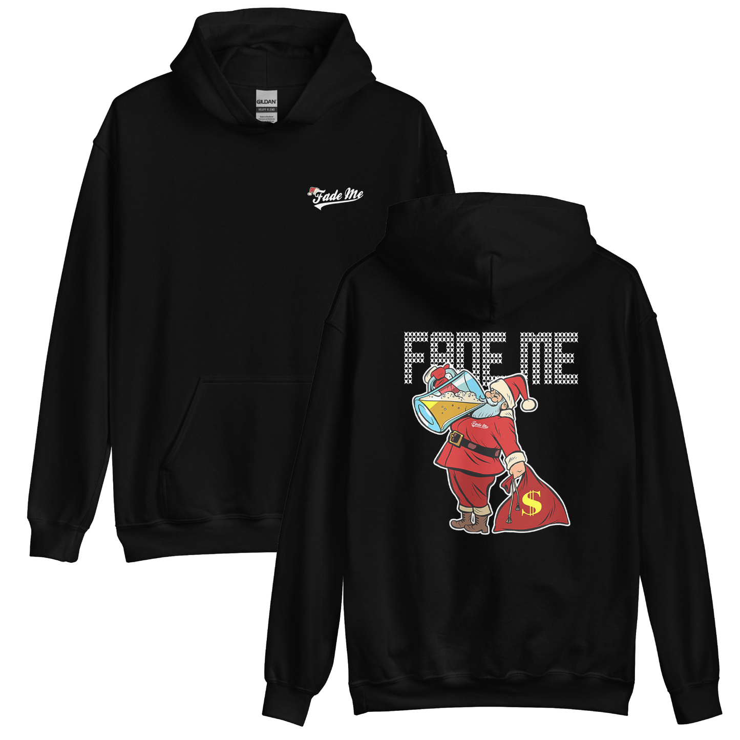Santa Drinks Holiday Hoodie