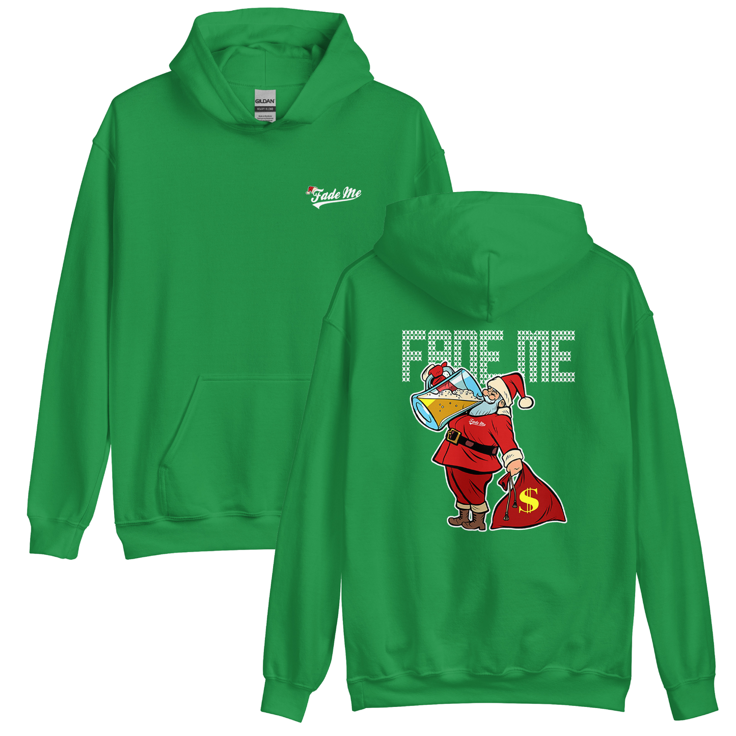 Santa Drinks Holiday Hoodie