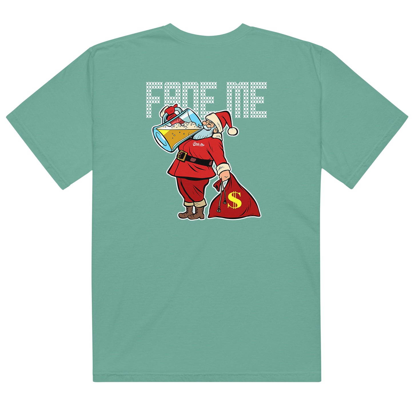 Santa Drinks Holiday Tee