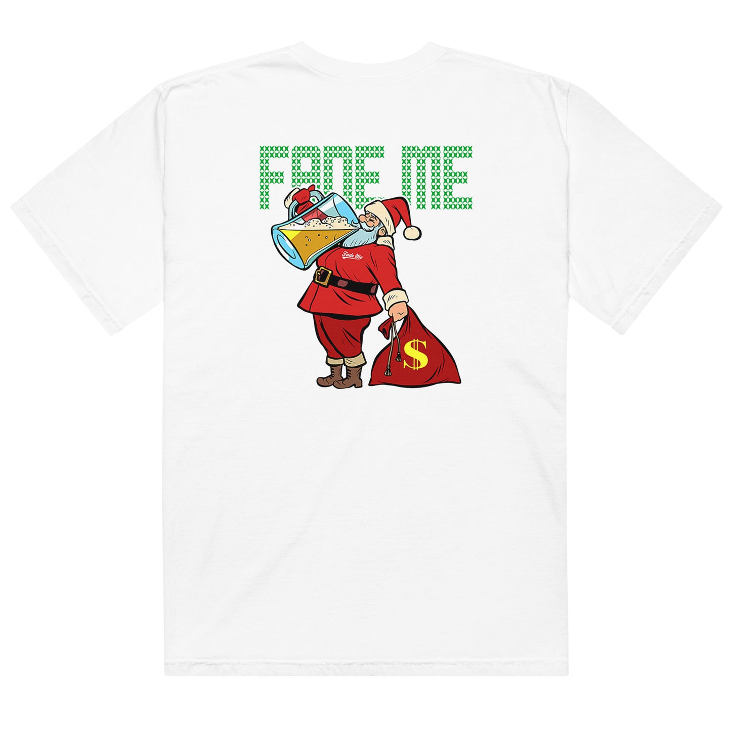 Santa Drinks Holiday Tee