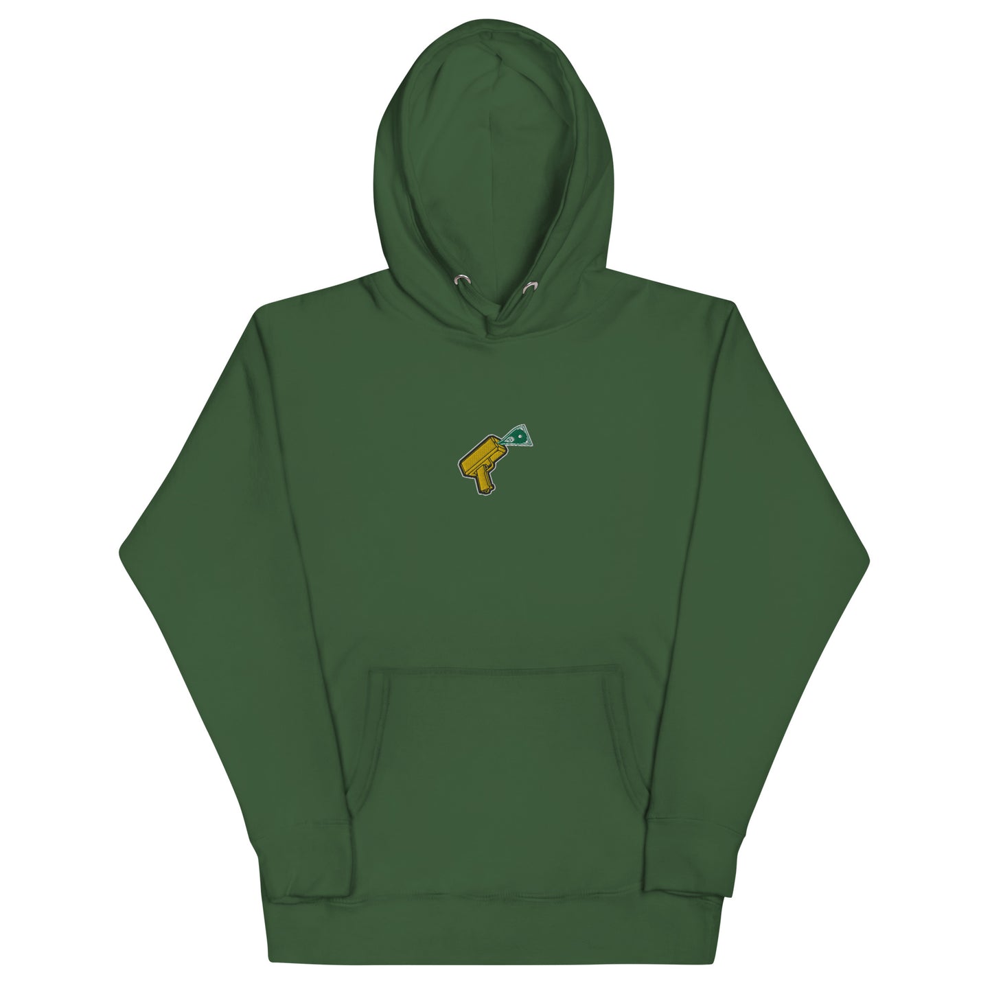 Money Gun Embroidered Hoodie