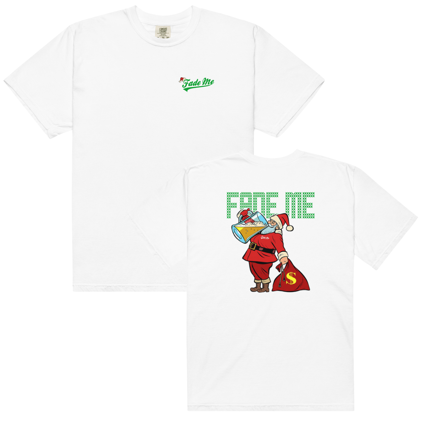 Santa Drinks Holiday Tee